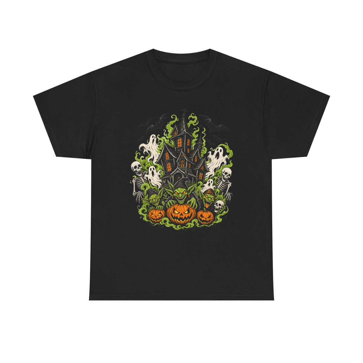 Spooky Haunted House Tee — Pumpkin Patch Halloween T-Shirt