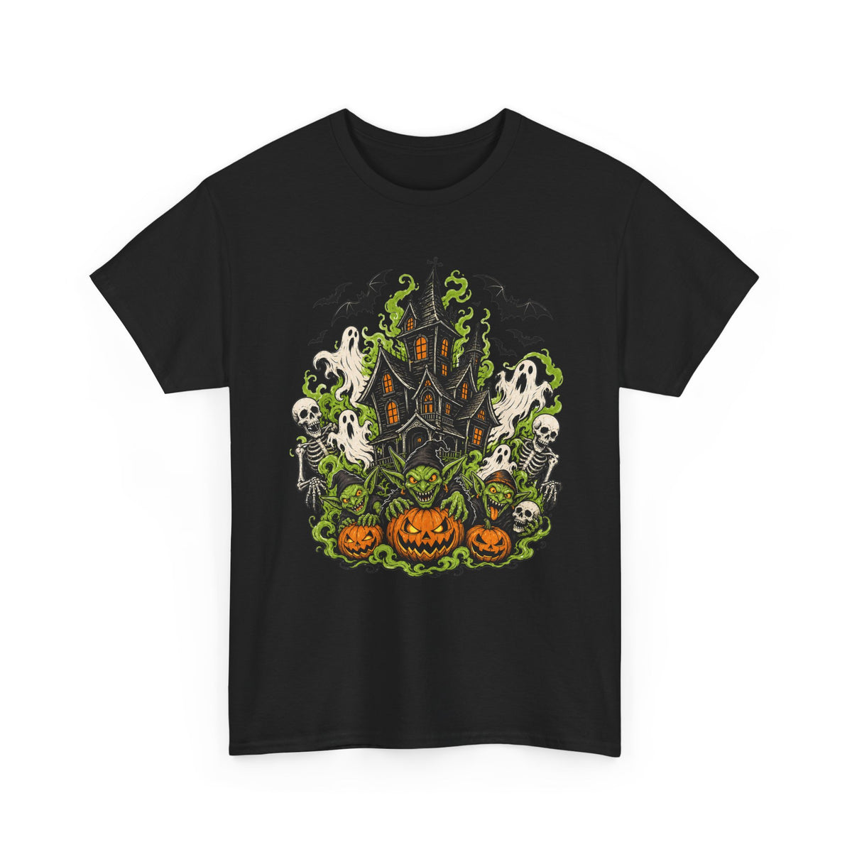 Spooky Haunted House Tee — Pumpkin Patch Halloween T-Shirt