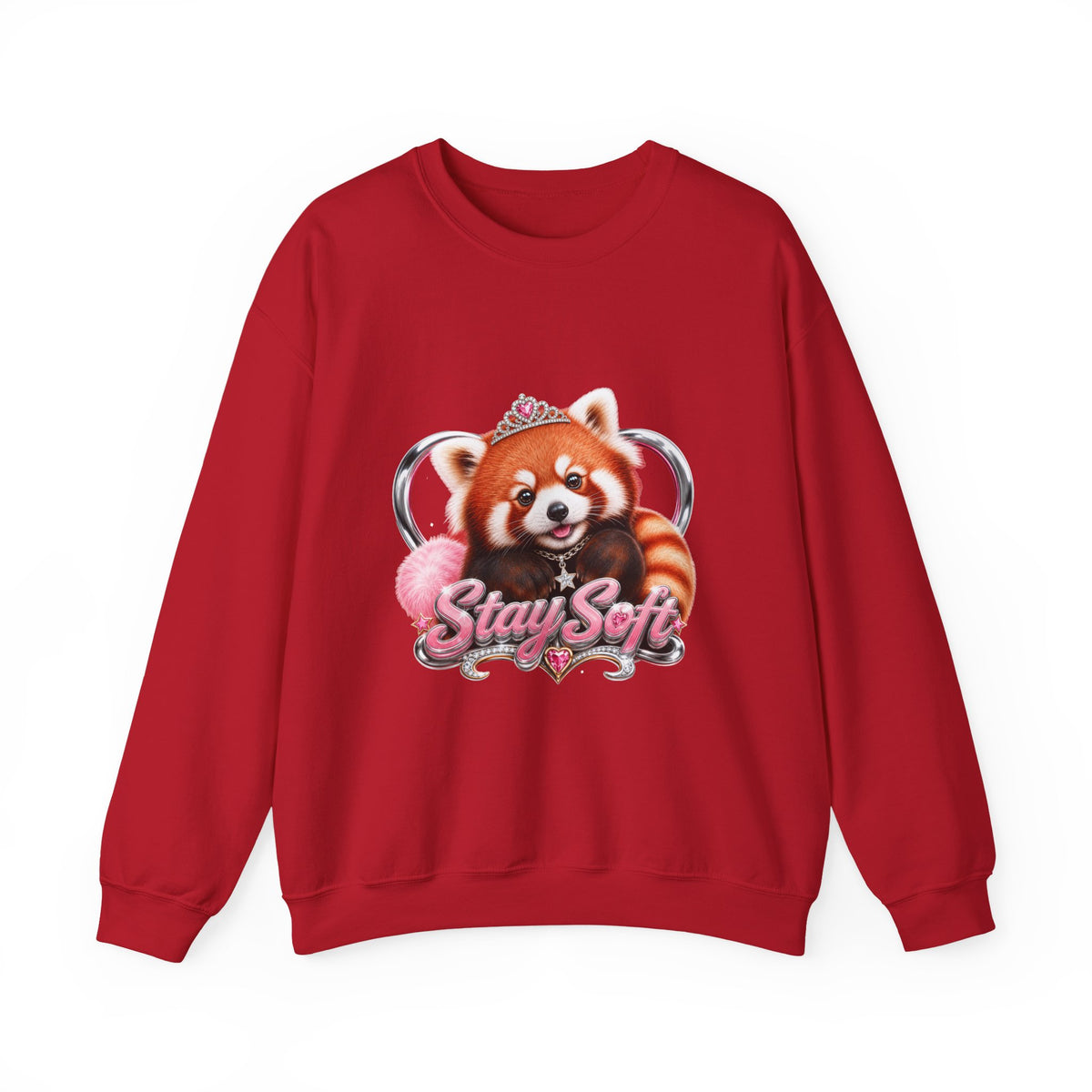 Stay Soft Red Panda Crewneck Sweatshirt