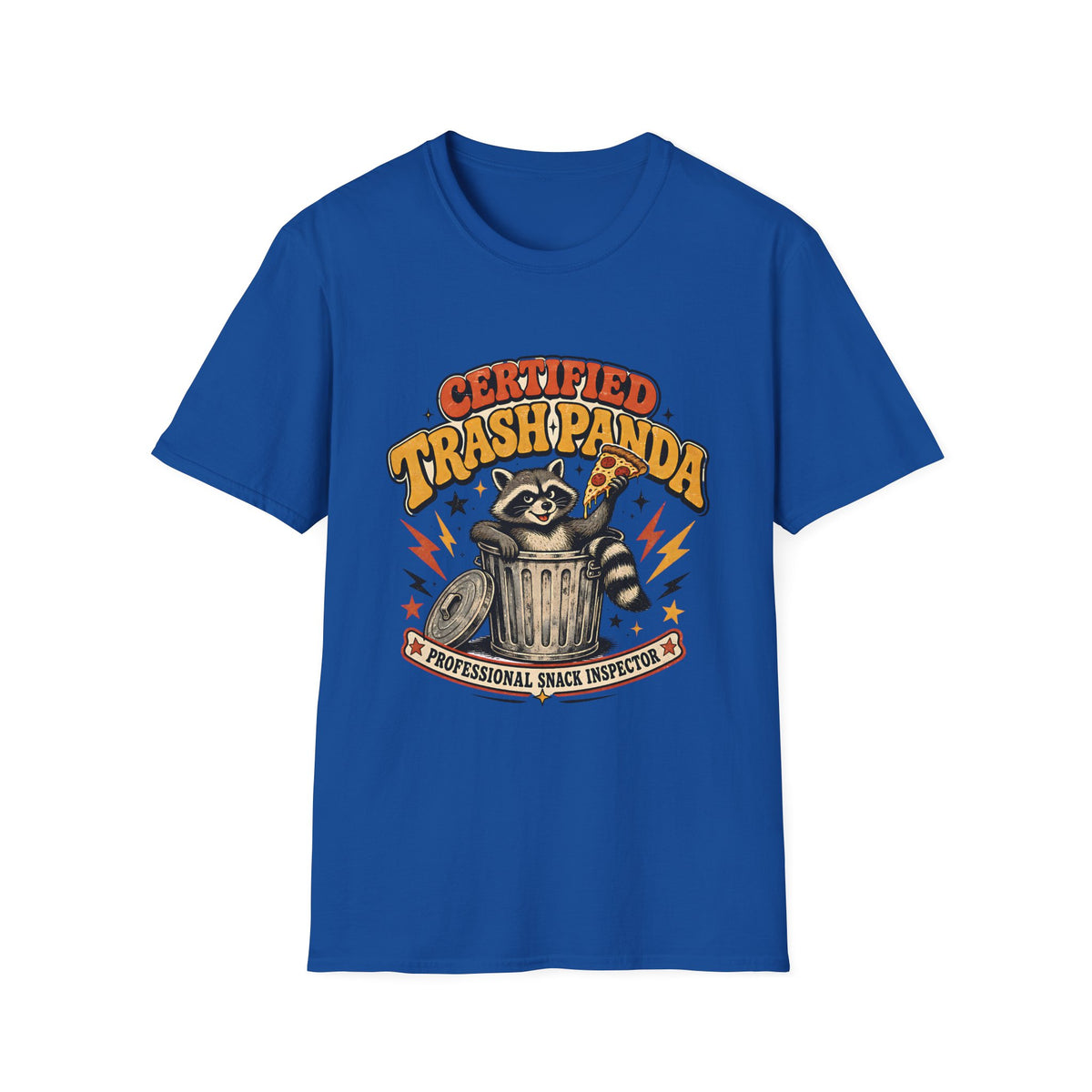 Certified Trash Panda T-Shirt – Funny Raccoon Pizza Graphic Tee