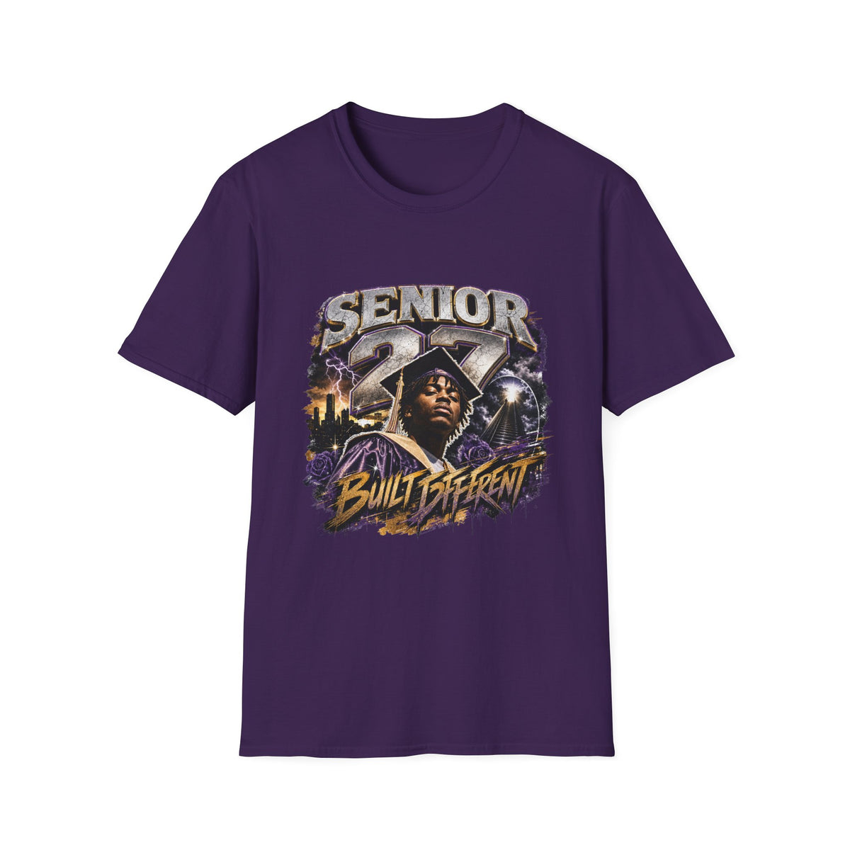 Senior '27 T-Shirt – Class of 2027 Retro Urban Graduation Tee