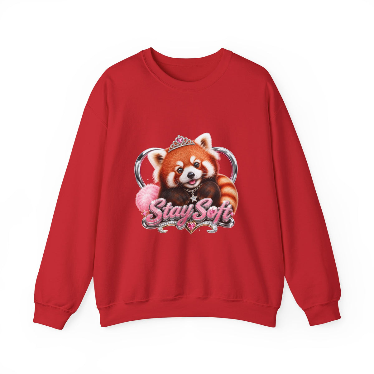 Stay Soft Red Panda Crewneck Sweatshirt