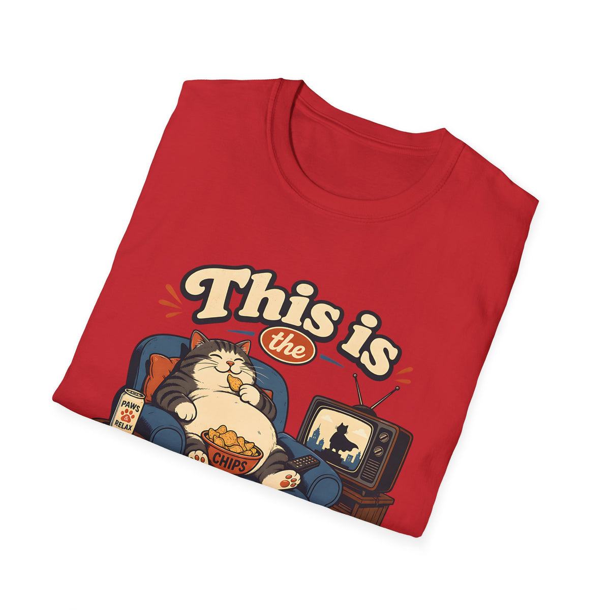 This Is the Life! T-Shirt | Lazy Cat Lounge Illustration