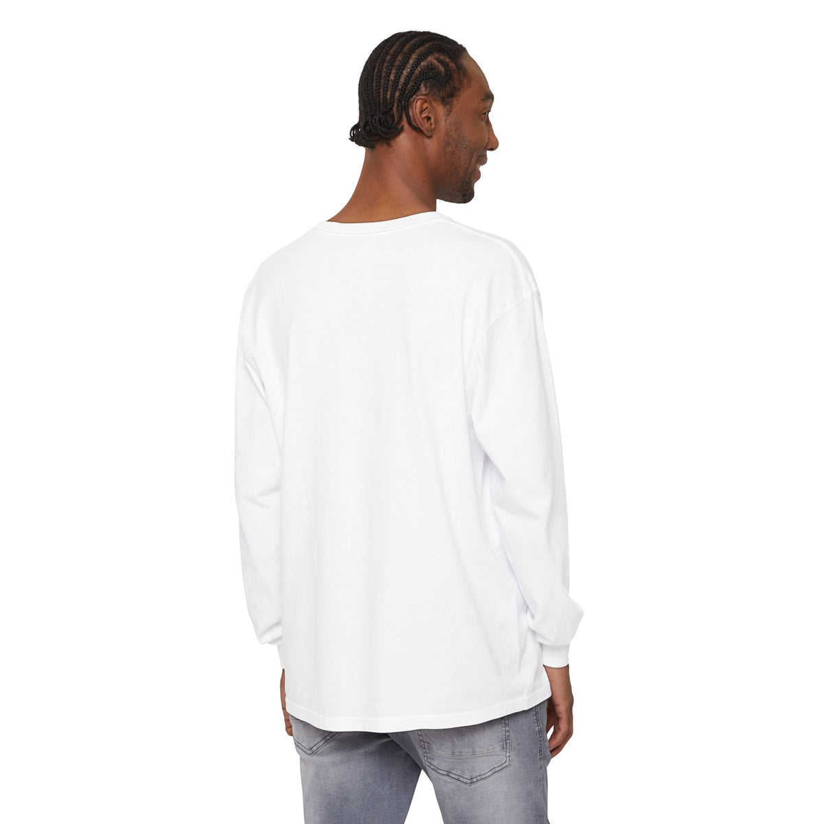Retro Football Circle graphic Long Sleeve T-Shirt | Fall Sports Tee