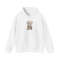 Vintage Botanical Skull illustration Hoodie | Floral Skull Art