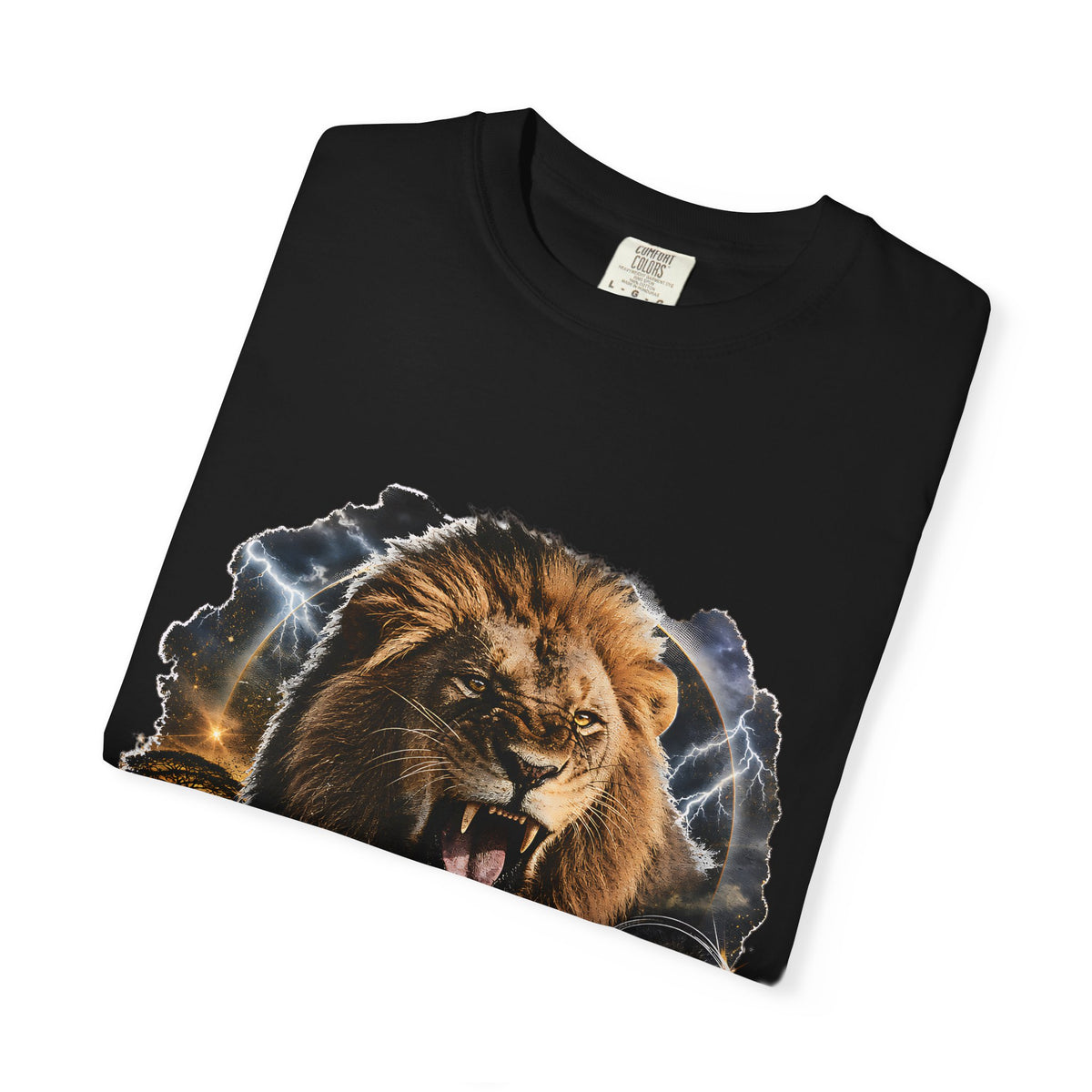 Roaring Lion Born Fearless T-Shirt | Graphic Wildlife Tee
