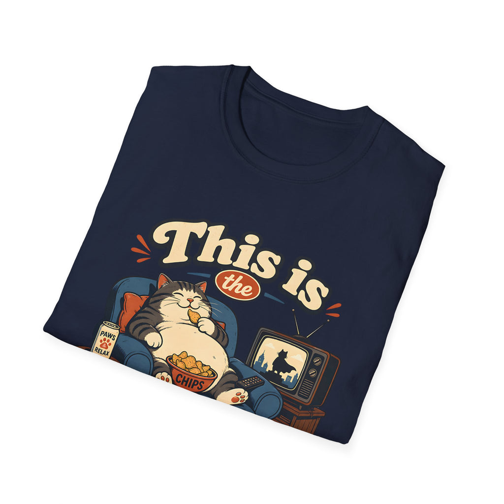 This Is the Life! T-Shirt | Lazy Cat Lounge Illustration