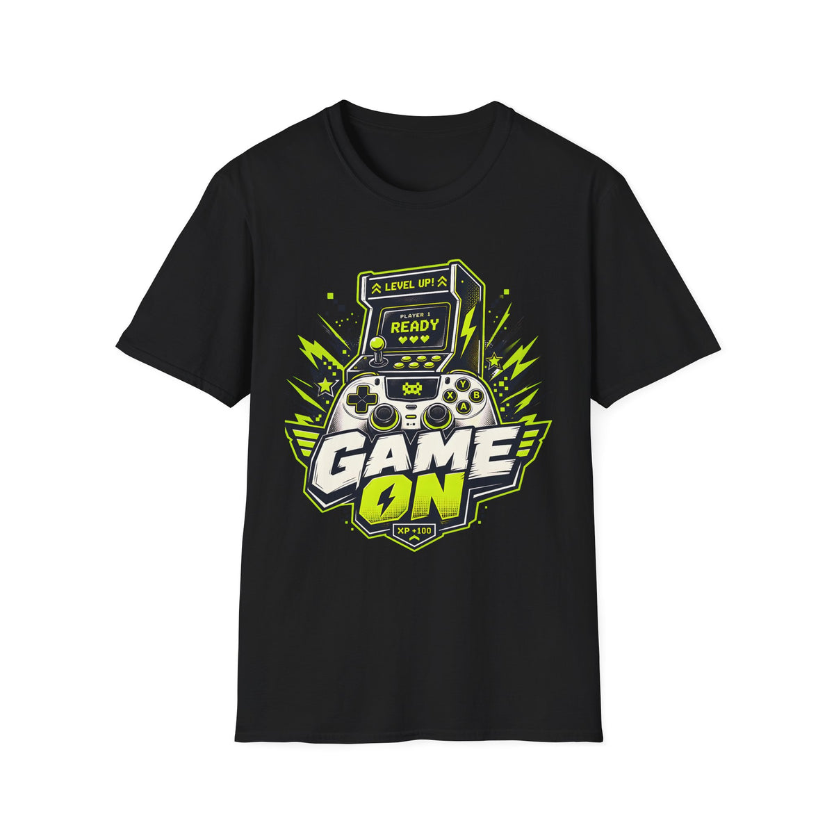 Game On Arcade Controller T-Shirt | Level Up Ready Gaming