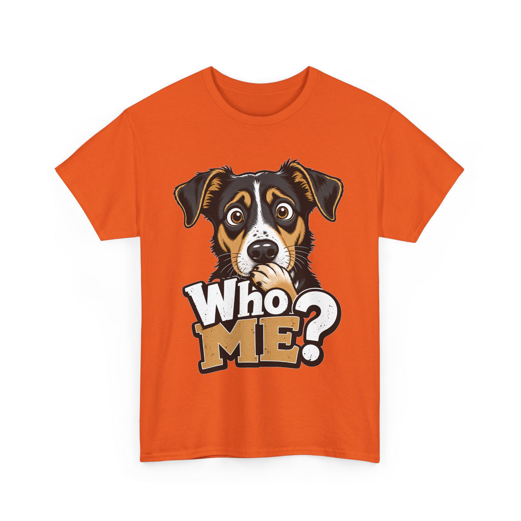 Who Me? Dog Face Tee | Funny Puppy Graphic T-Shirt