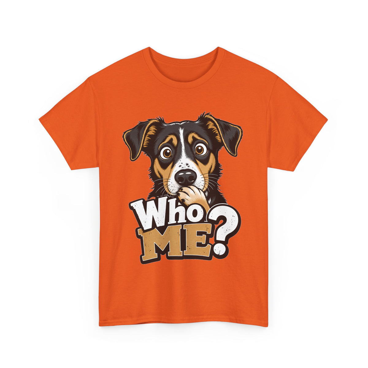 Who Me? Dog Face Tee | Funny Puppy Graphic T-Shirt