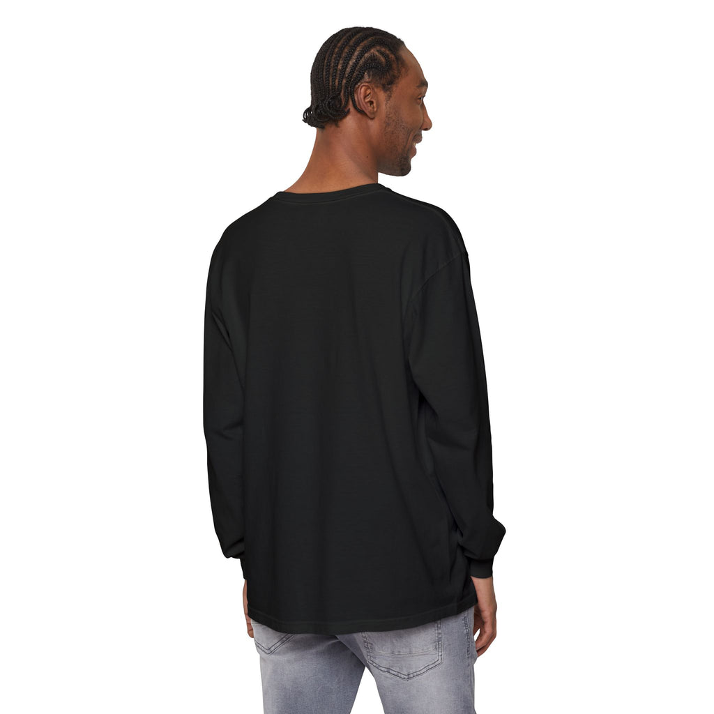 Haunted House with Pumpkins Long Sleeve T-Shirt | Halloween Spooky Art