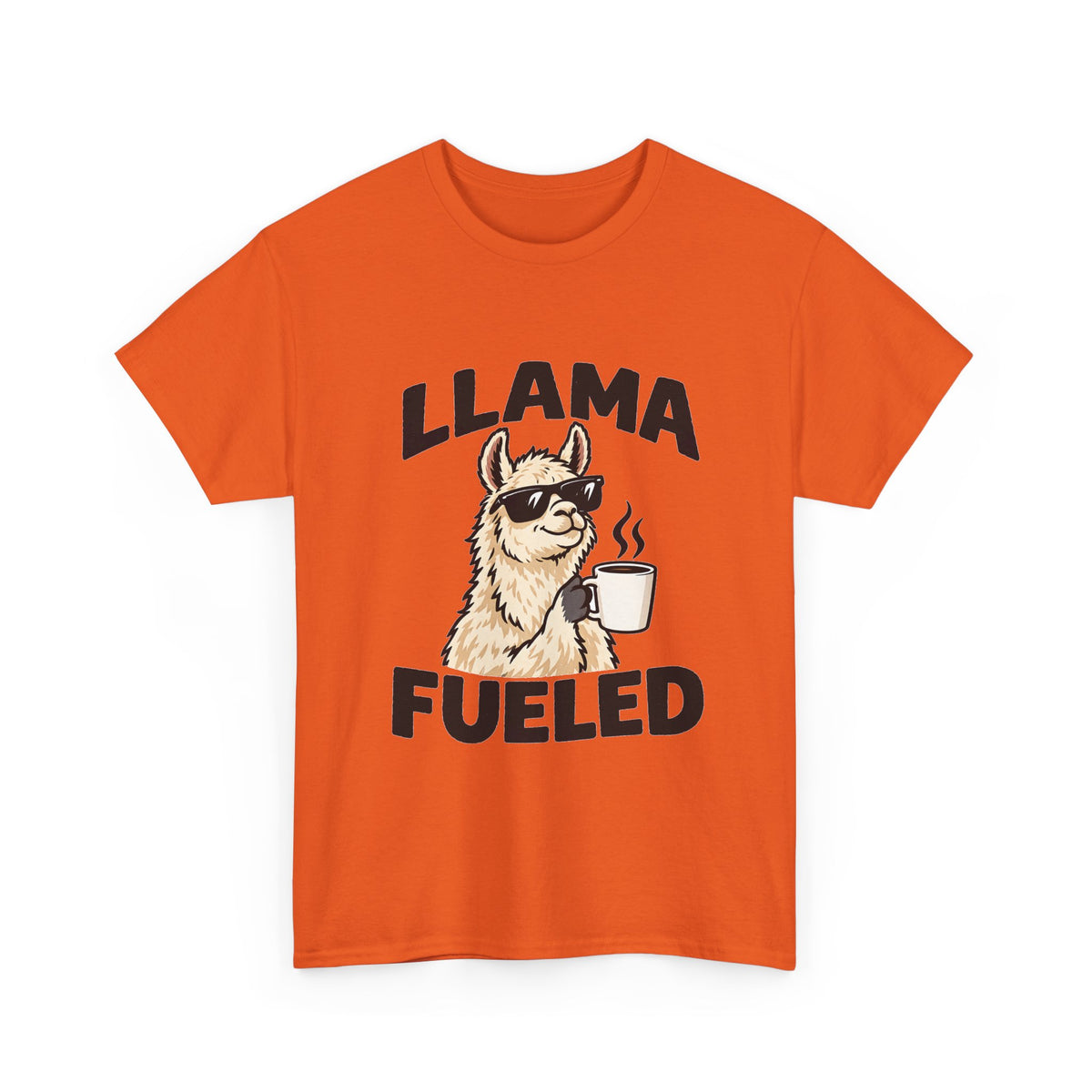 Llama Fueled T-Shirt — Funny Coffee Llama Graphic Tee