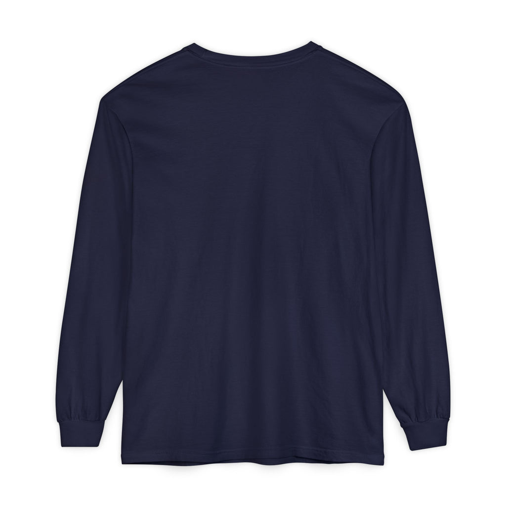 Retro Football Circle graphic Long Sleeve T-Shirt | Fall Sports Tee