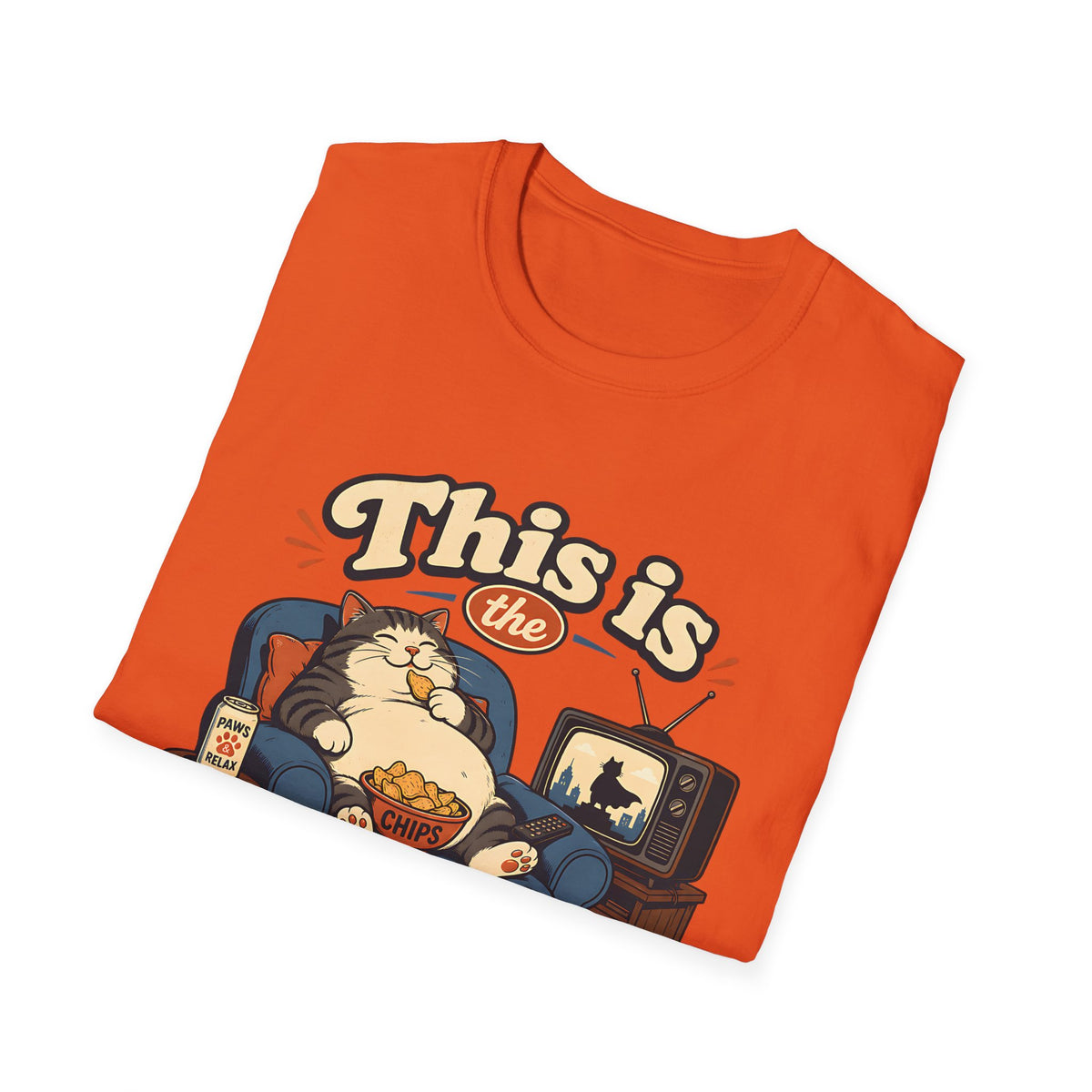 This Is the Life! T-Shirt | Lazy Cat Lounge Illustration