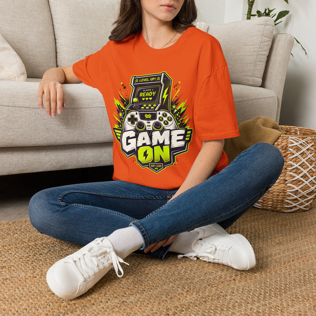 Game On Arcade Controller T-Shirt | Level Up Ready Gaming