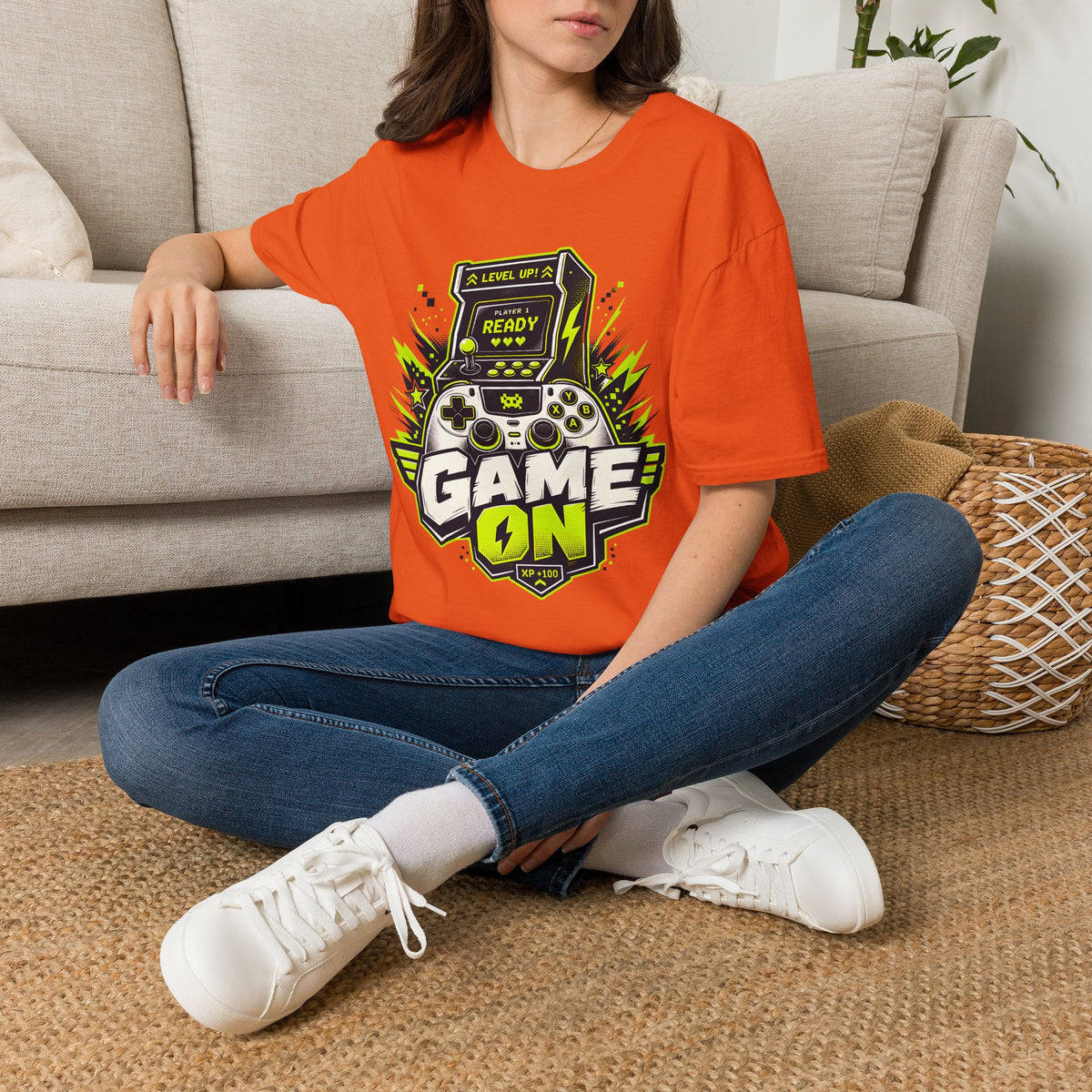Game On Arcade Controller T-Shirt | Level Up Ready Gaming
