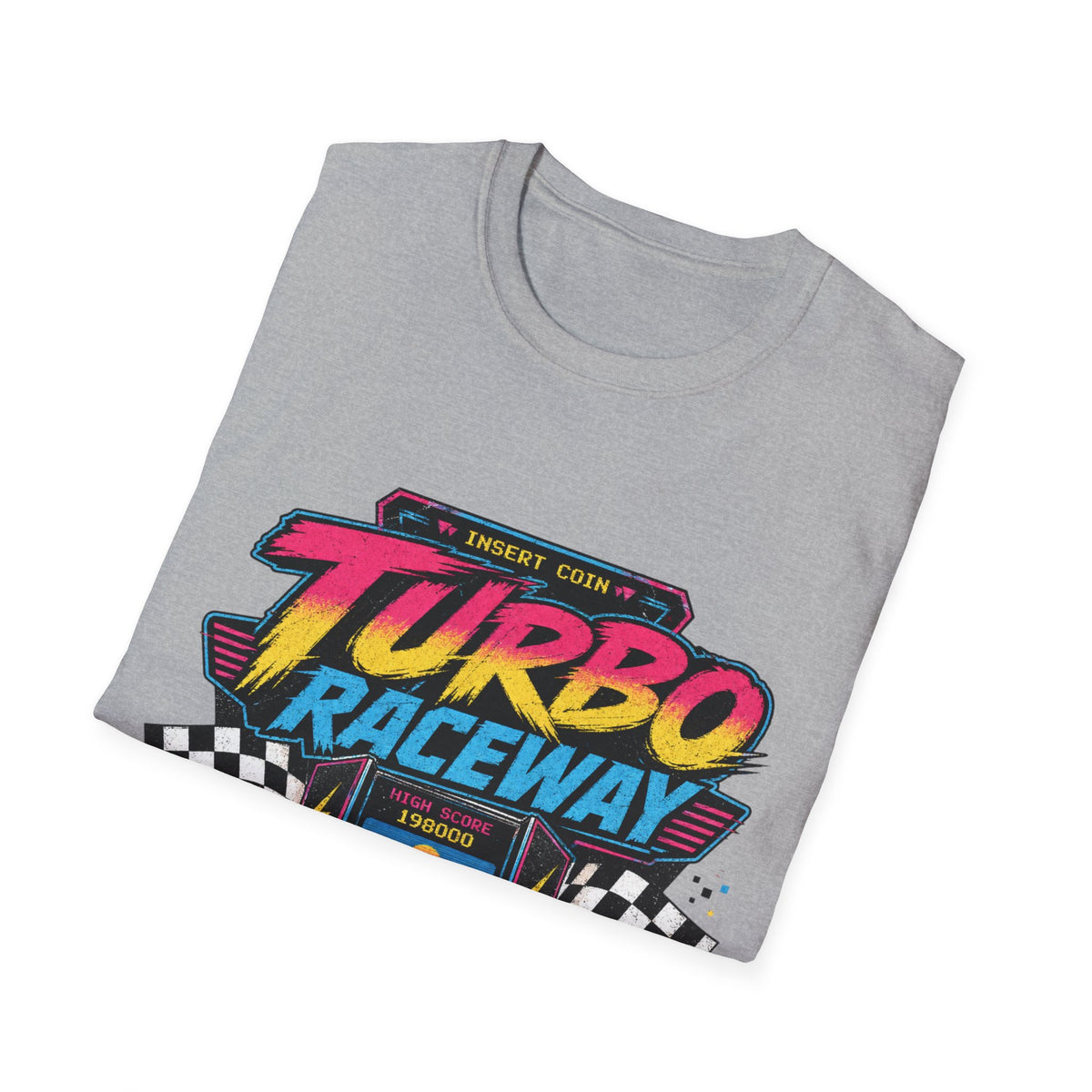 Turbo Raceway T-Shirt — Retro Racing Car Graphic Tee