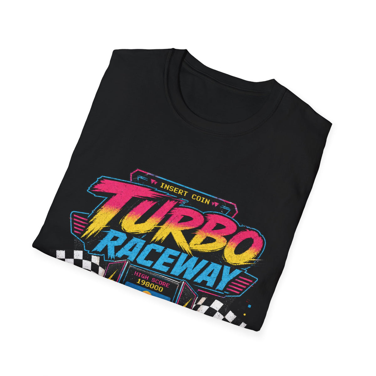 Turbo Raceway T-Shirt — Retro Racing Car Graphic Tee