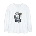 Sad Ghost with Quiet Hours Sign Long Sleeve Tee | Halloween