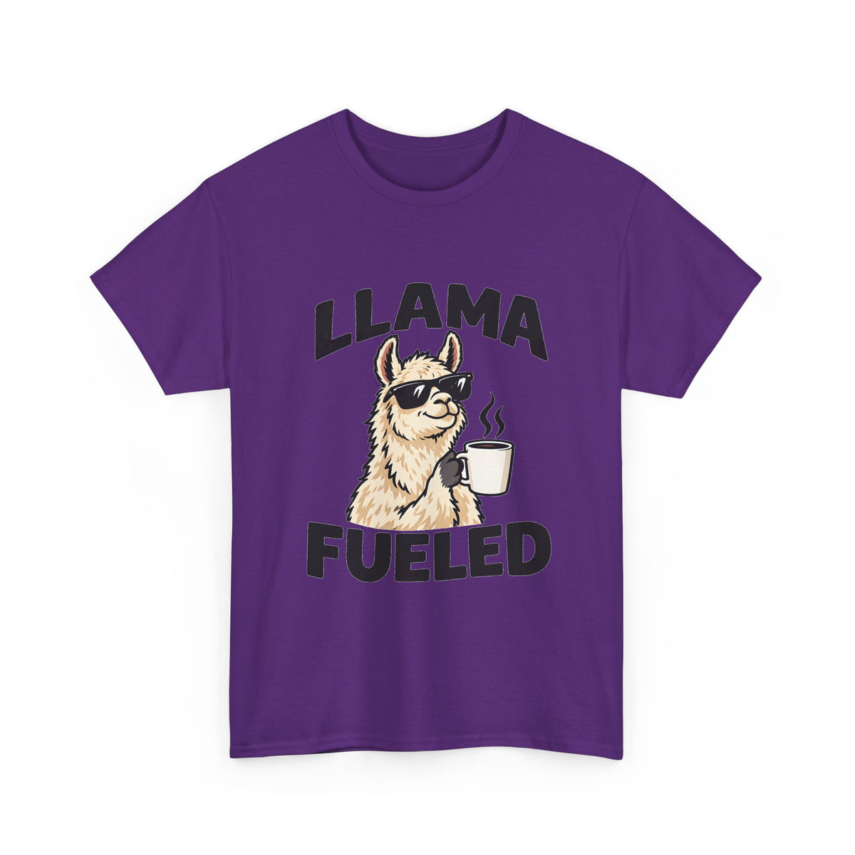 Llama Fueled T-Shirt — Funny Coffee Llama Graphic Tee