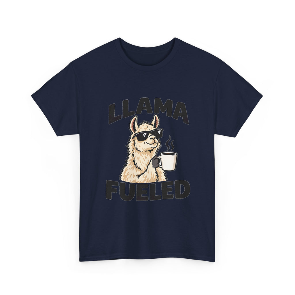 Llama Fueled T-Shirt — Funny Coffee Llama Graphic Tee