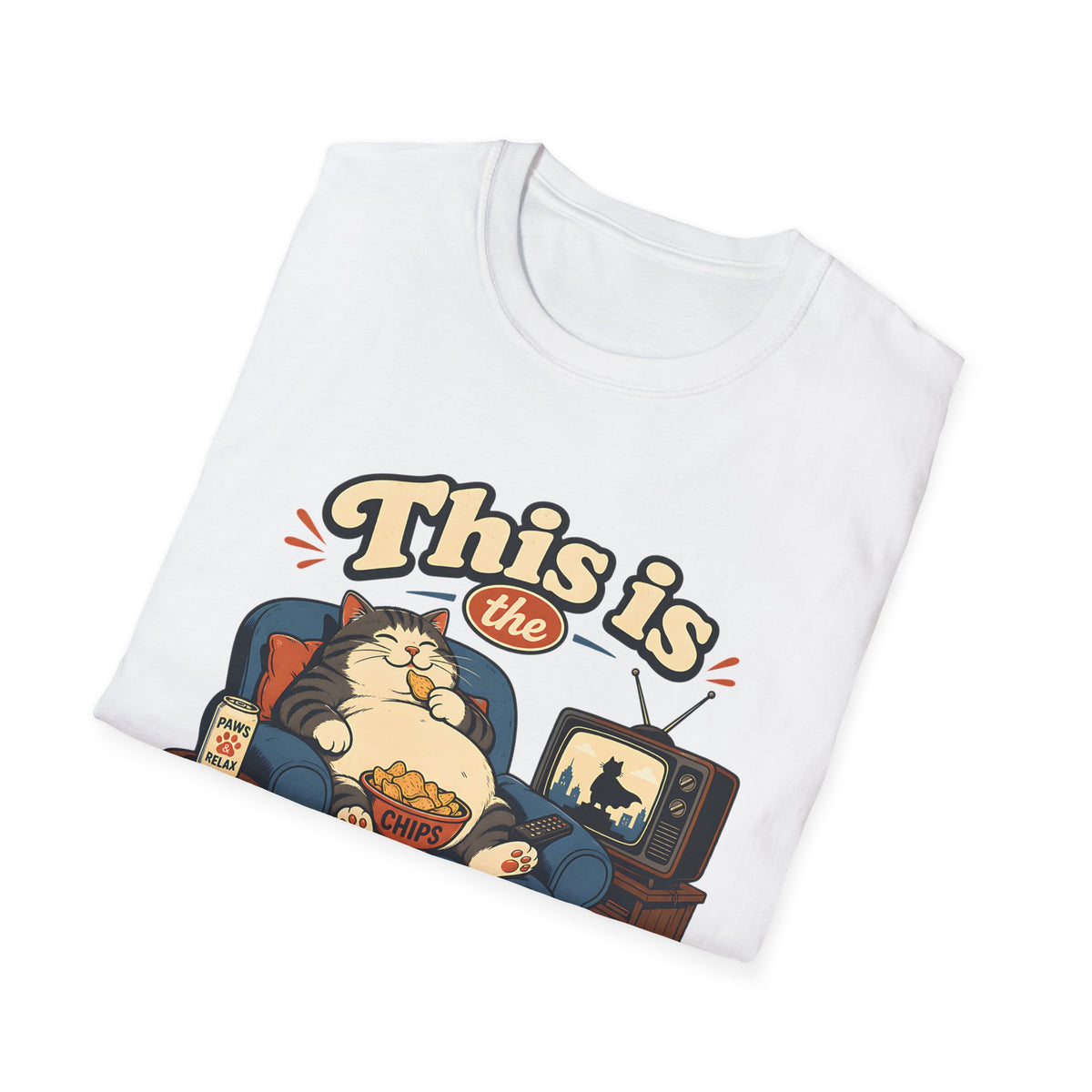 This Is the Life! T-Shirt | Lazy Cat Lounge Illustration