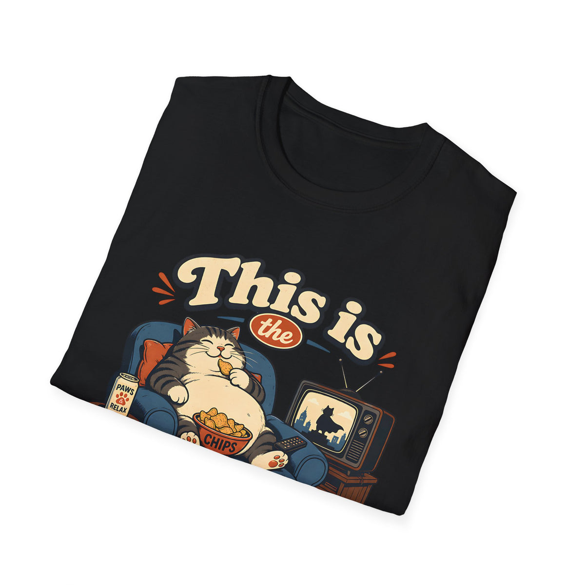 This Is the Life! T-Shirt | Lazy Cat Lounge Illustration