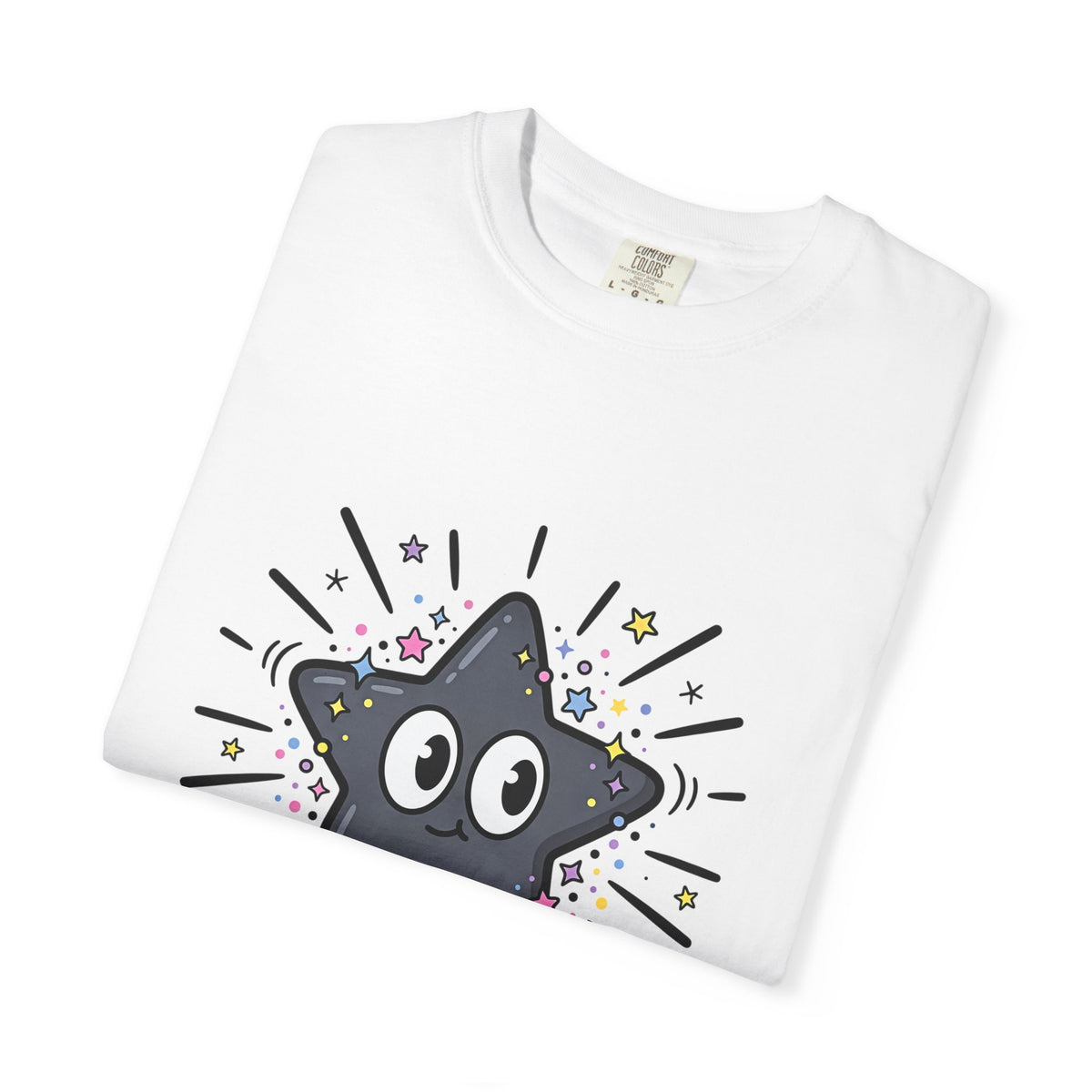Too Bright to Ignore star illustration T-Shirt | Cute cartoon star graphic