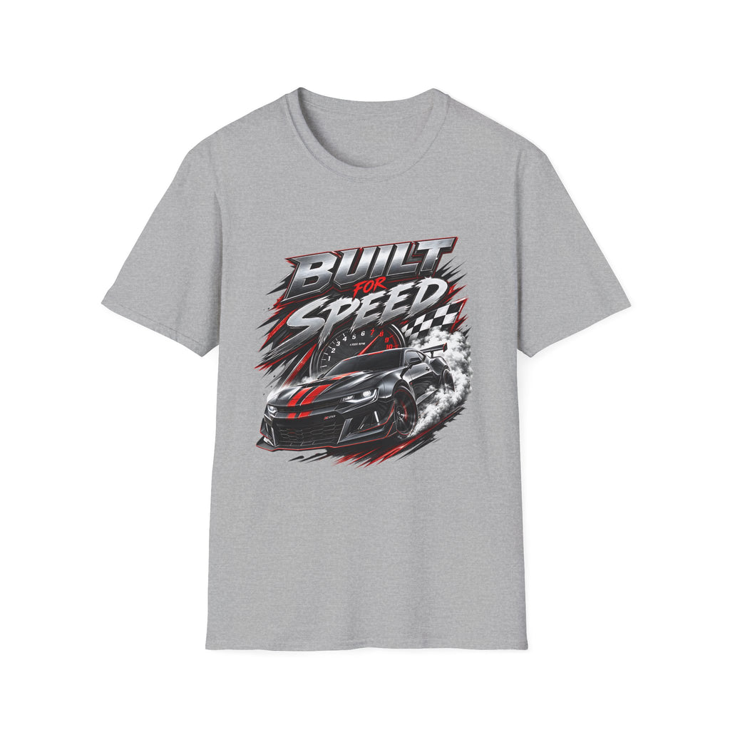 Built for Speed T-Shirt | Racing Car Graphic, Checkered Flag