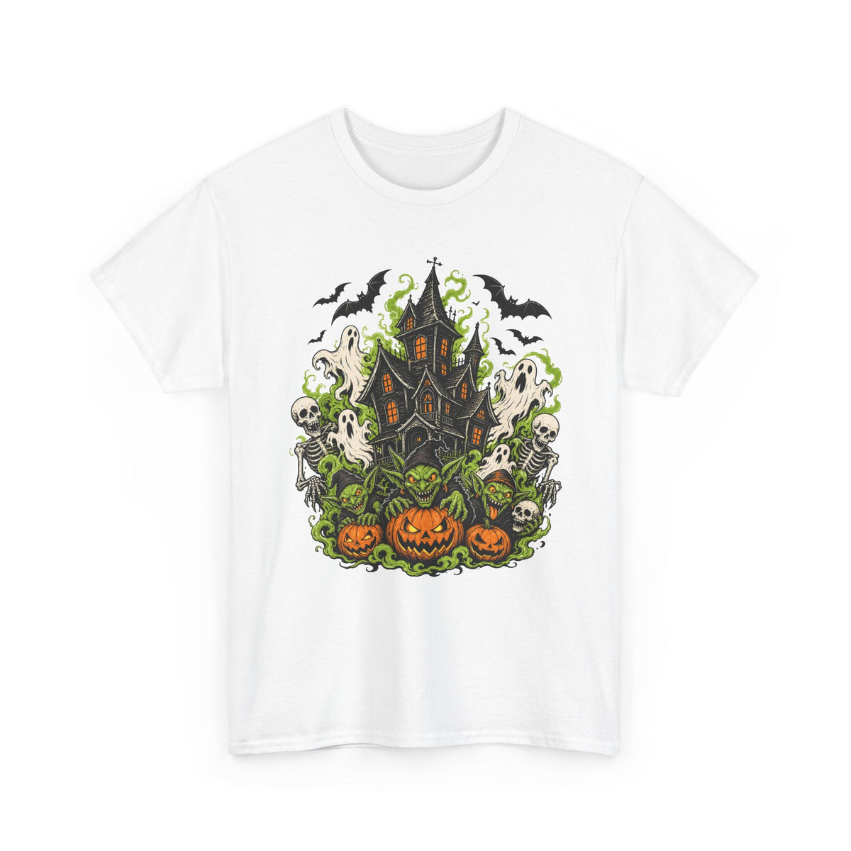Spooky Haunted House Tee — Pumpkin Patch Halloween T-Shirt