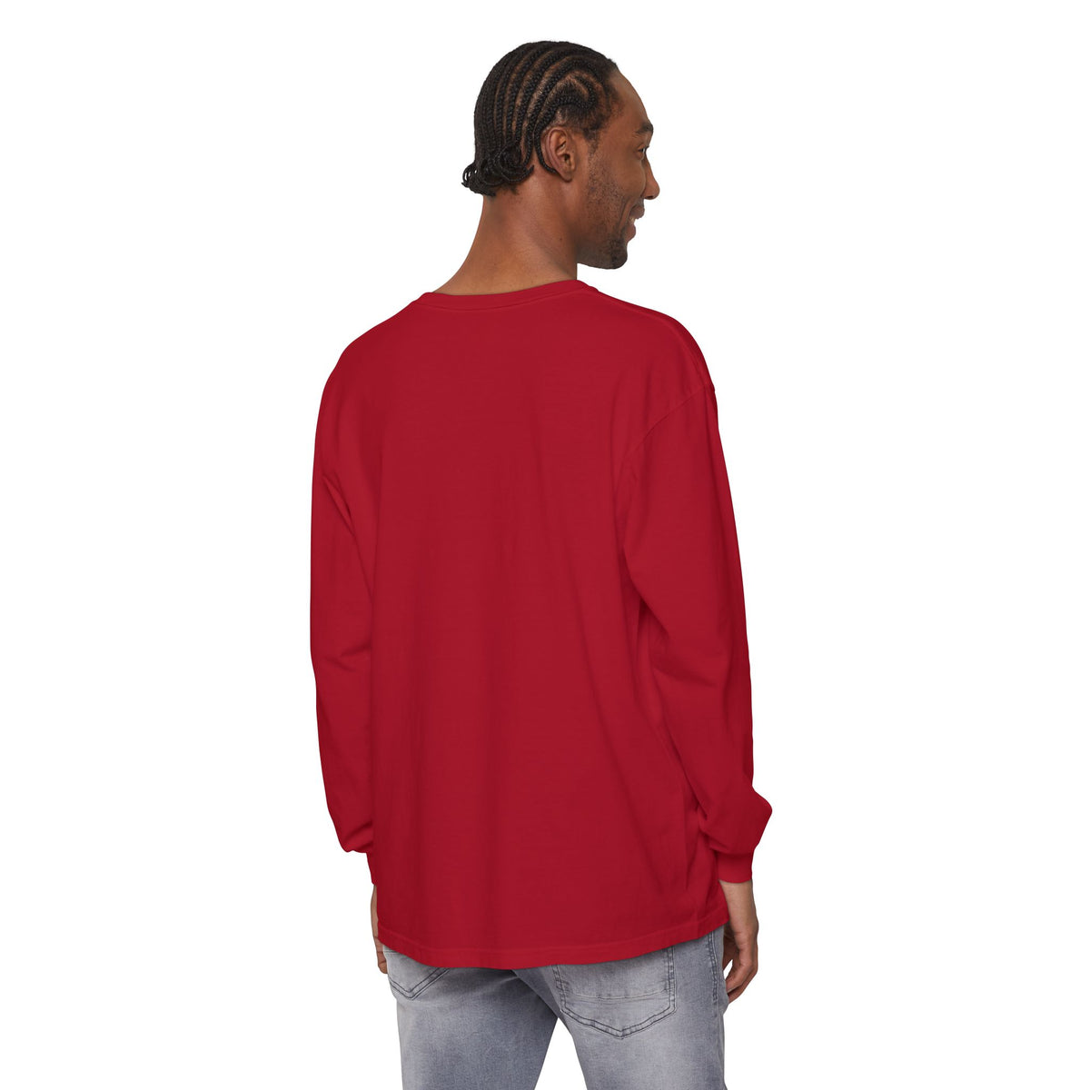 Retro Football Circle graphic Long Sleeve T-Shirt | Fall Sports Tee