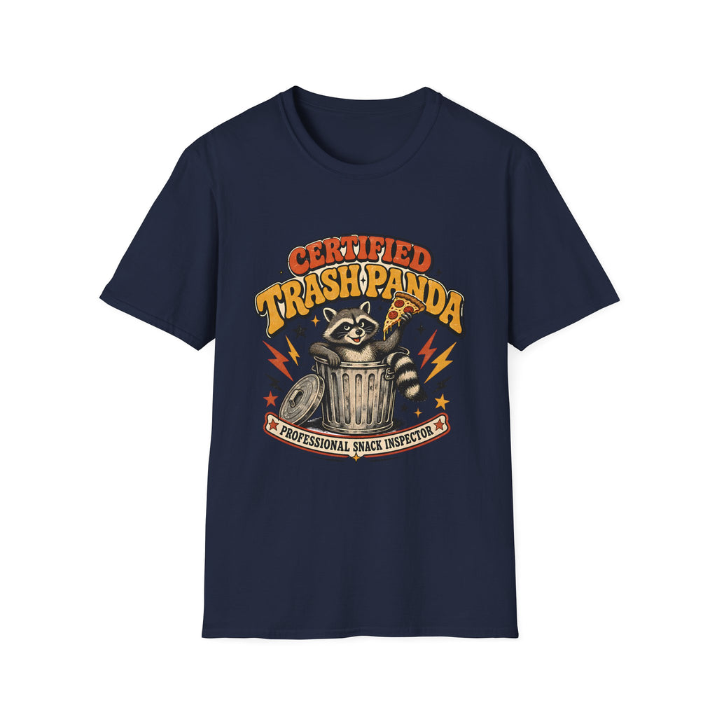 Certified Trash Panda T-Shirt – Funny Raccoon Pizza Graphic Tee