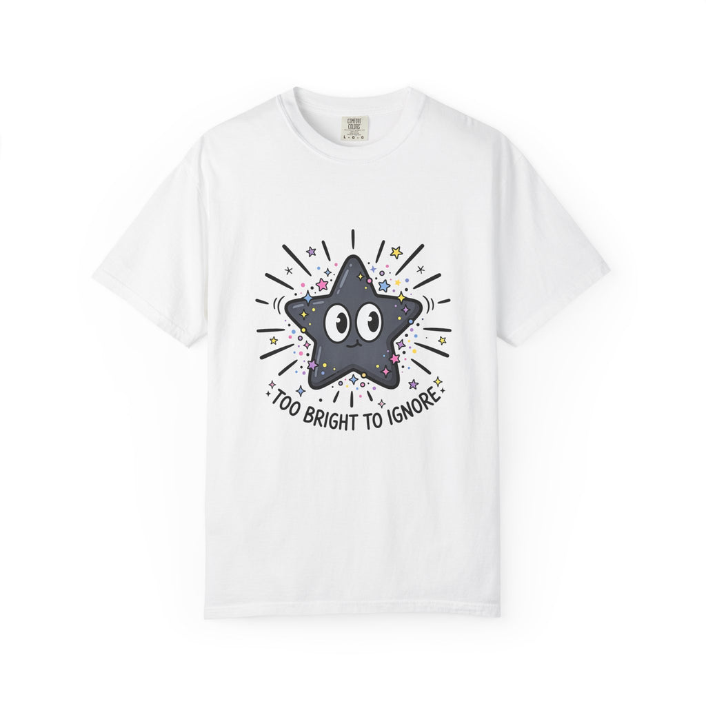 Too Bright to Ignore star illustration T-Shirt | Cute cartoon star graphic