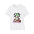 Latte and Lore T-Shirt | Witchy Coffee Book Illustration, Autumn Cozy
