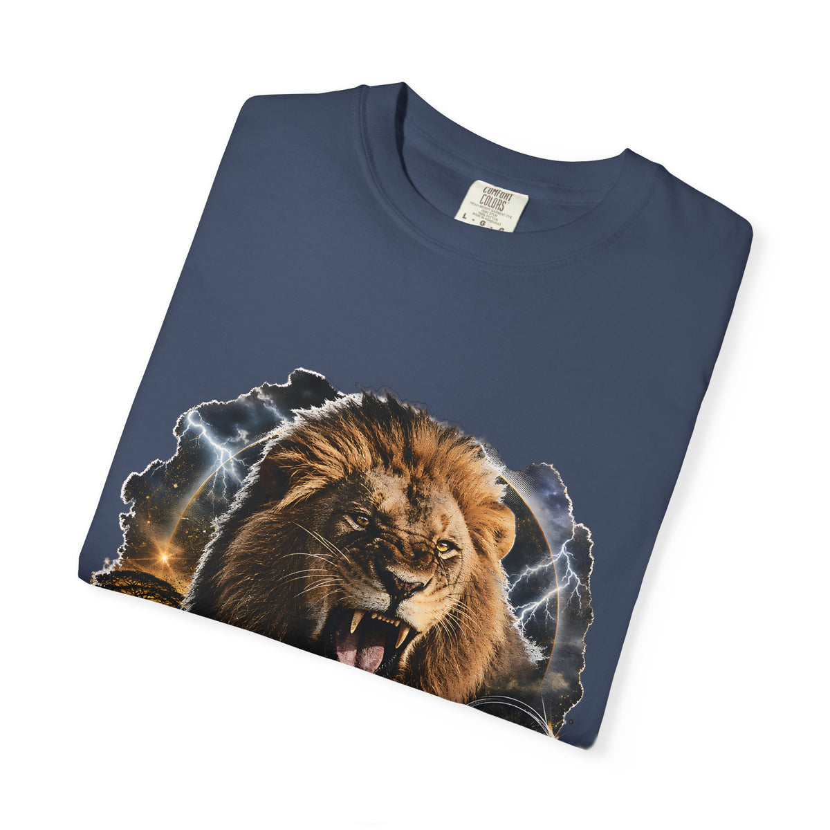 Roaring Lion Born Fearless T-Shirt | Graphic Wildlife Tee