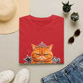 Grumpy Princess Cat T-Shirt — "Attitude Purrfect" Graphic Tee