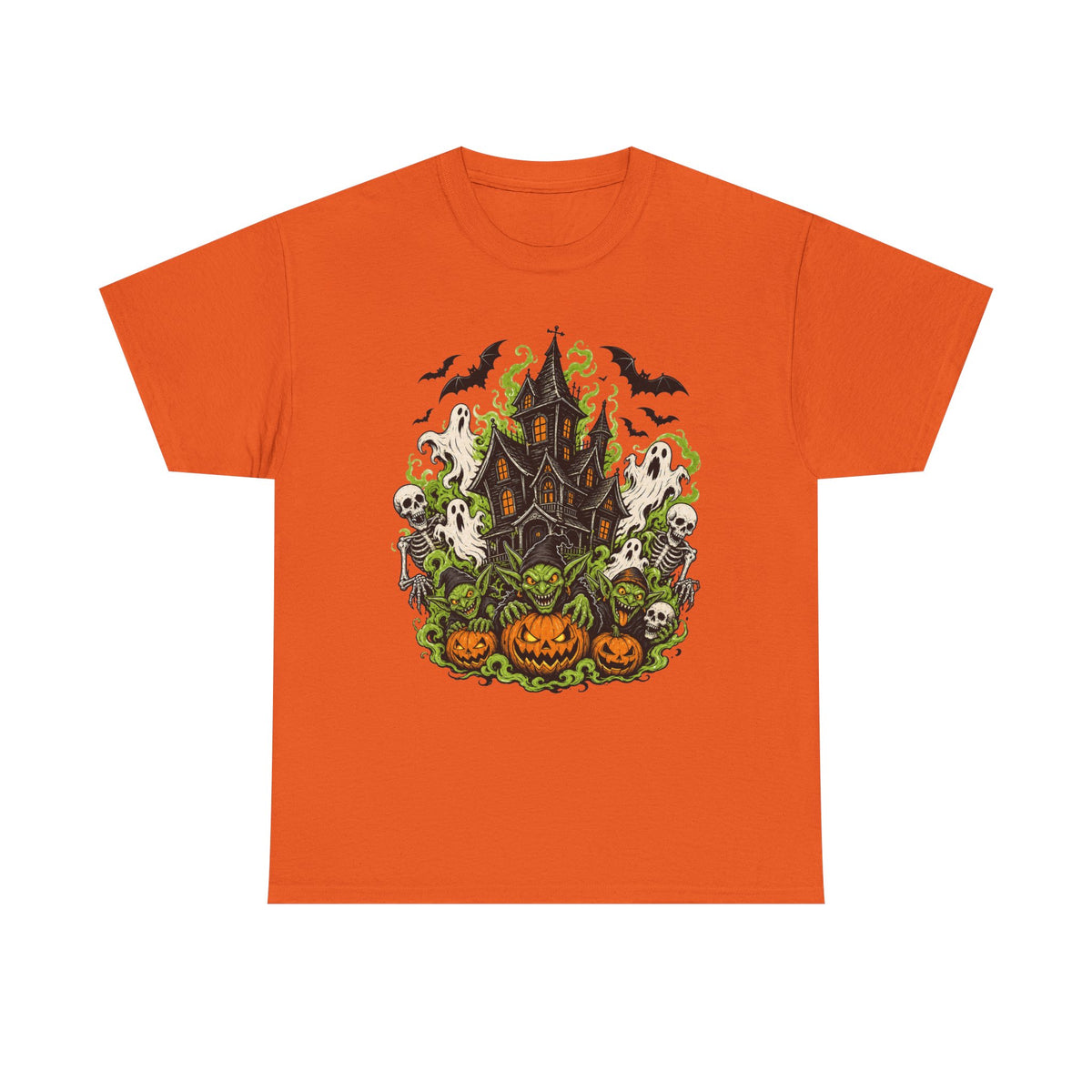 Spooky Haunted House Tee — Pumpkin Patch Halloween T-Shirt
