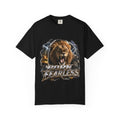 Roaring Lion Born Fearless T-Shirt | Graphic Wildlife Tee