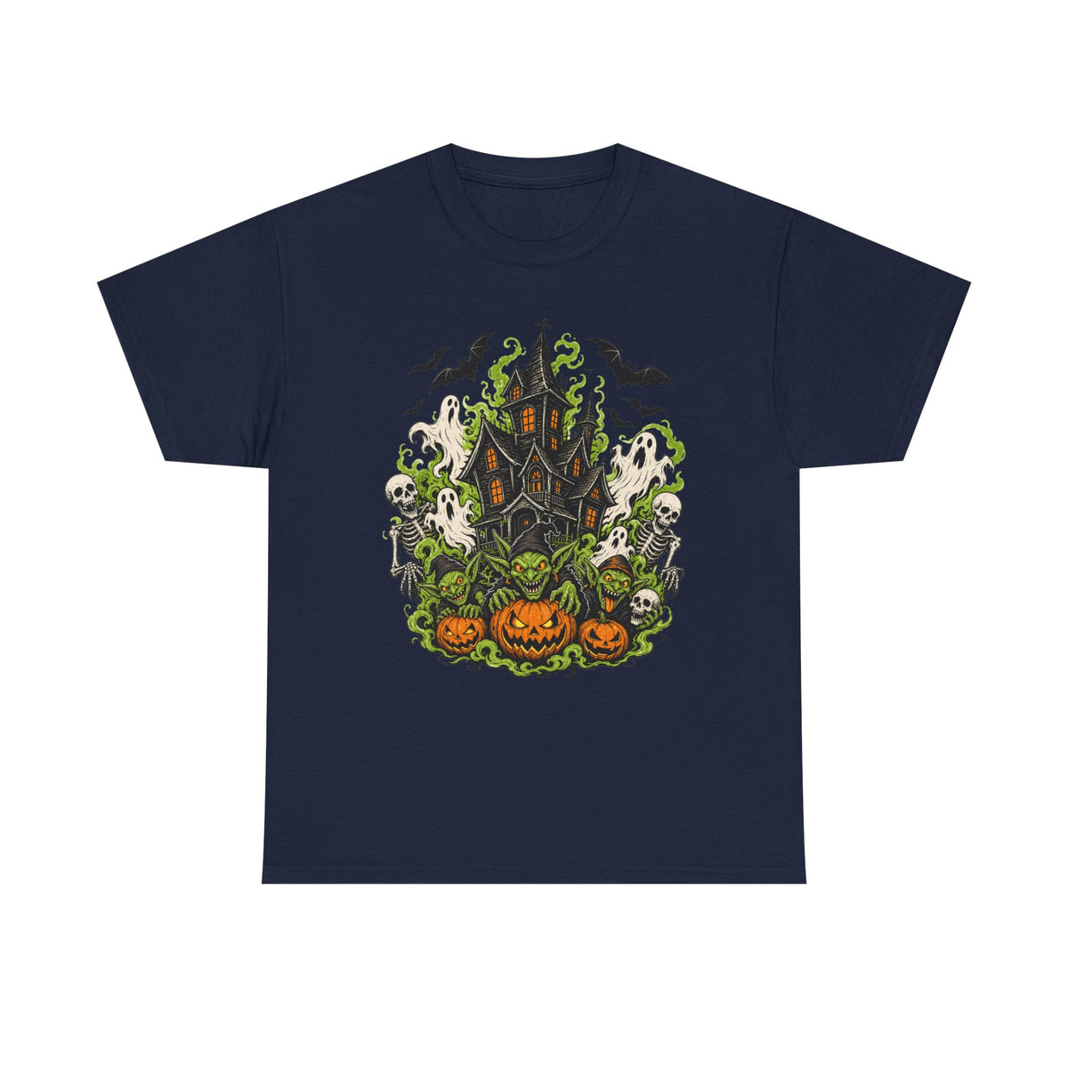 Spooky Haunted House Tee — Pumpkin Patch Halloween T-Shirt