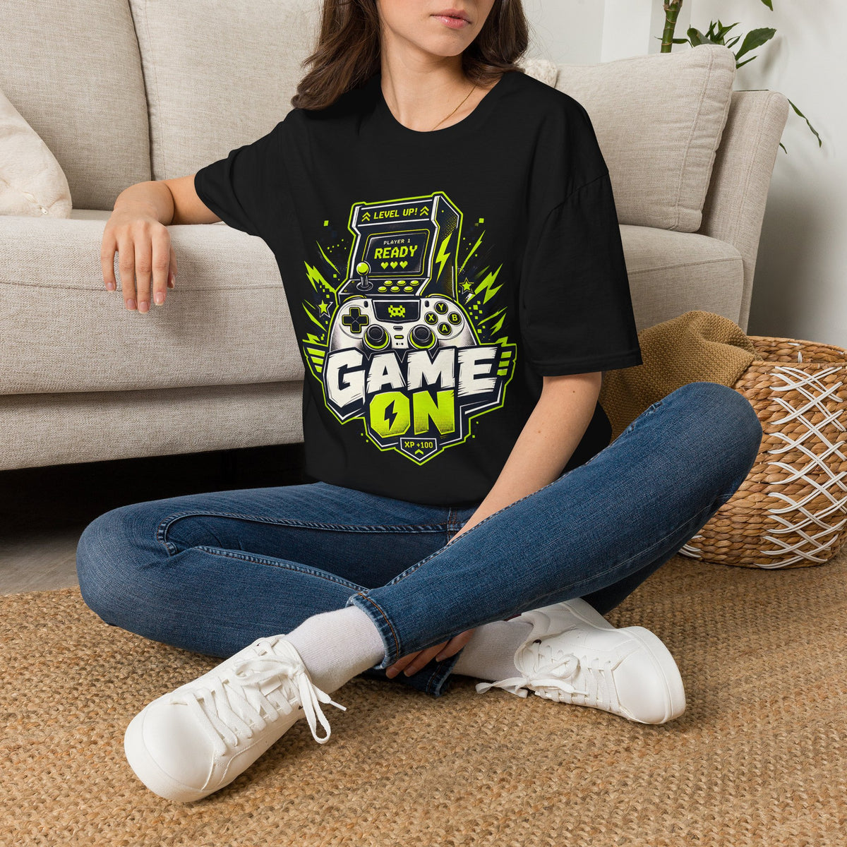 Game On Arcade Controller T-Shirt | Level Up Ready Gaming