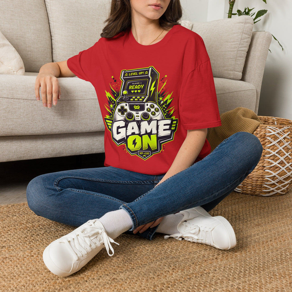 Game On Arcade Controller T-Shirt | Level Up Ready Gaming
