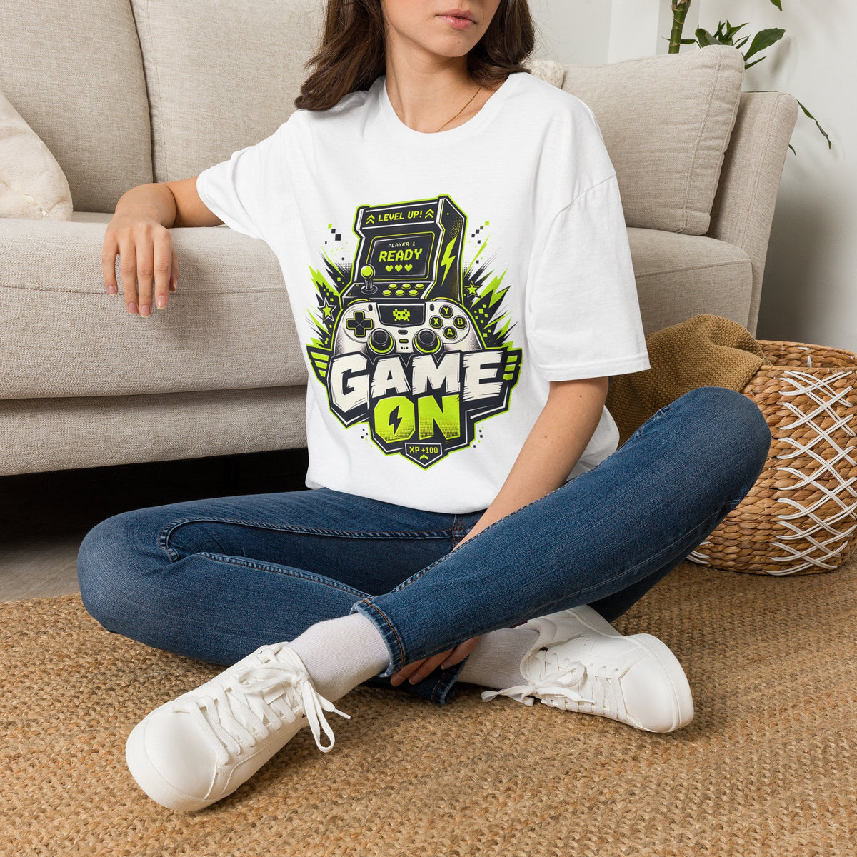 Game On Arcade Controller T-Shirt | Level Up Ready Gaming