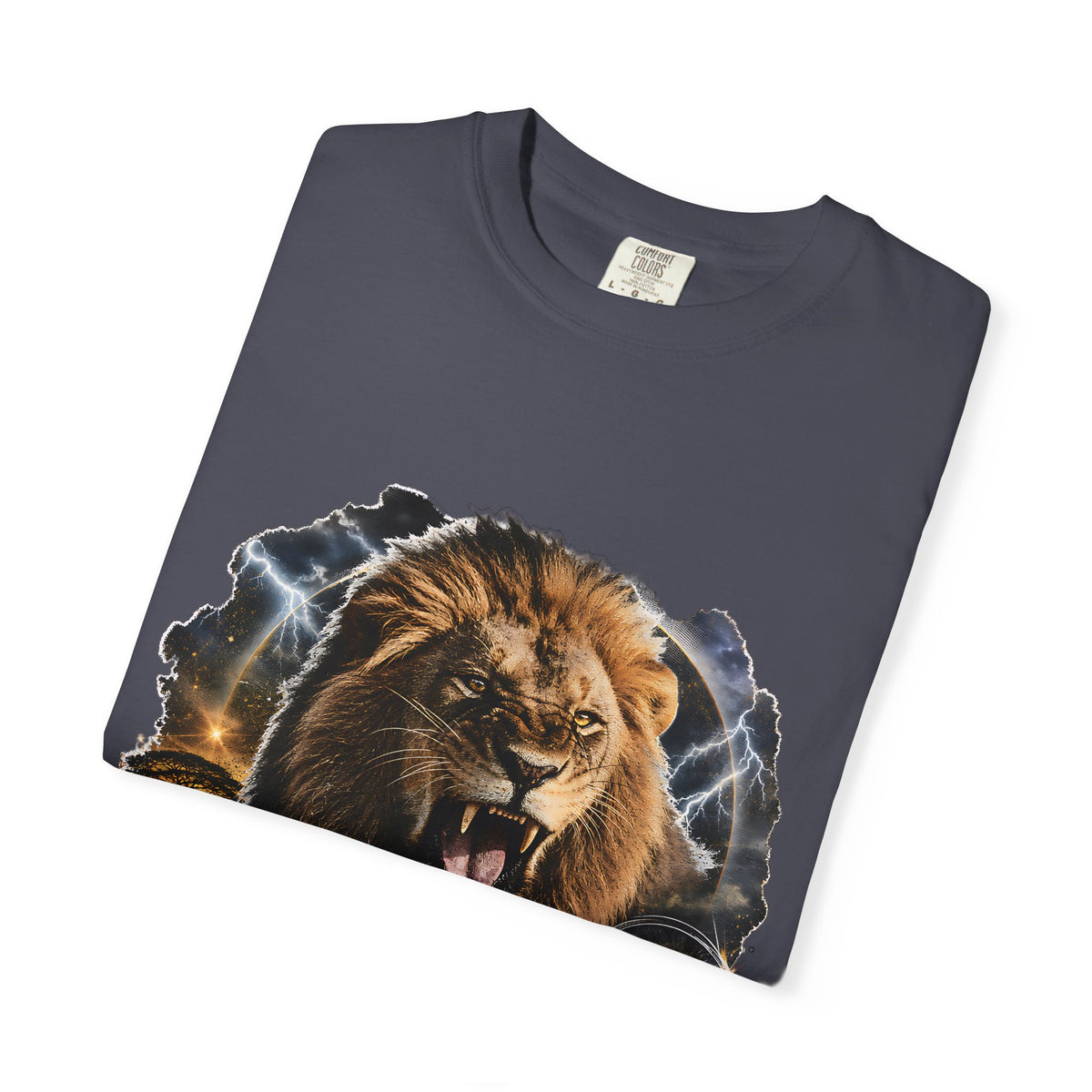 Roaring Lion Born Fearless T-Shirt | Graphic Wildlife Tee