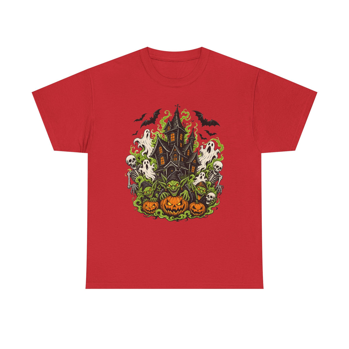 Spooky Haunted House Tee — Pumpkin Patch Halloween T-Shirt
