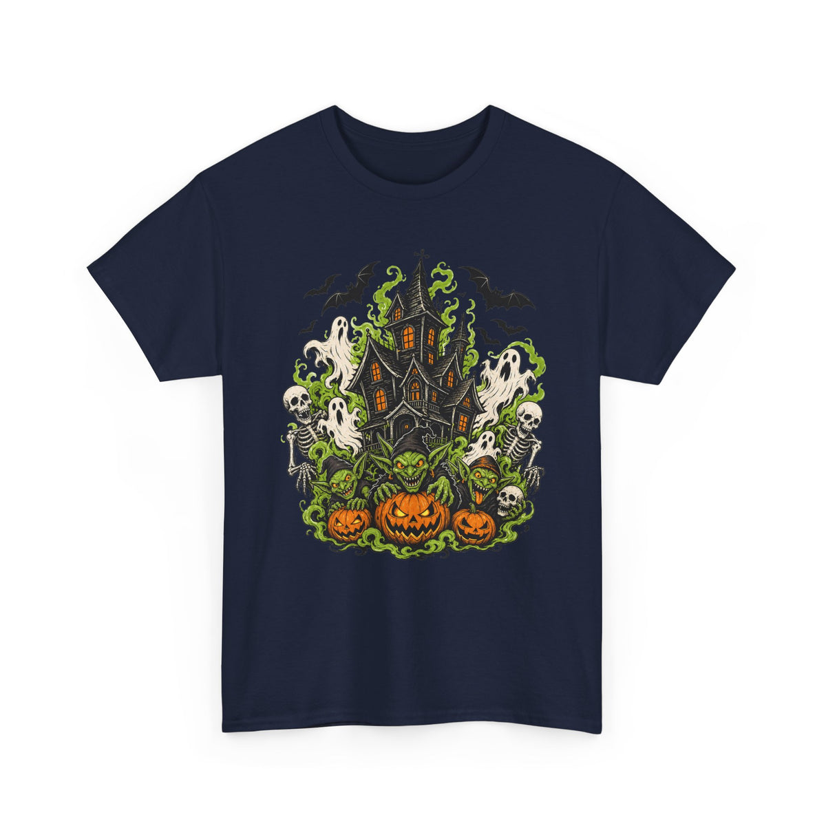 Spooky Haunted House Tee — Pumpkin Patch Halloween T-Shirt