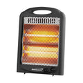 Brentwood 600W Portable Space Heater  2 Heat Settings with Quartz Heating Elements, Black