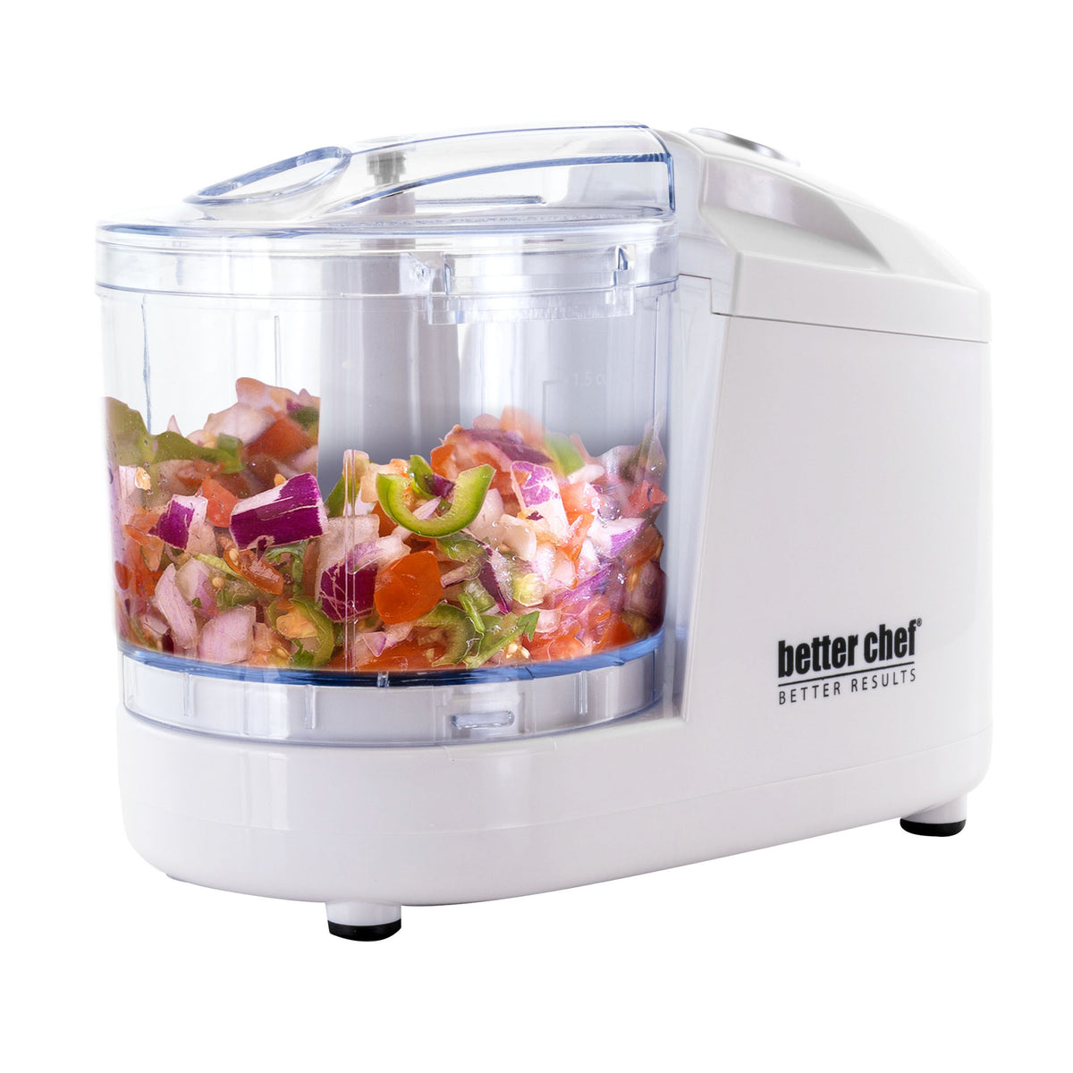 Better Chef 12-Ounce Compact Food Chopper with Stainless Steel Blades