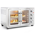 MegaChef 47.6-Quart Electric French Door Countertop Oven  1800W with Convection & Rotisserie