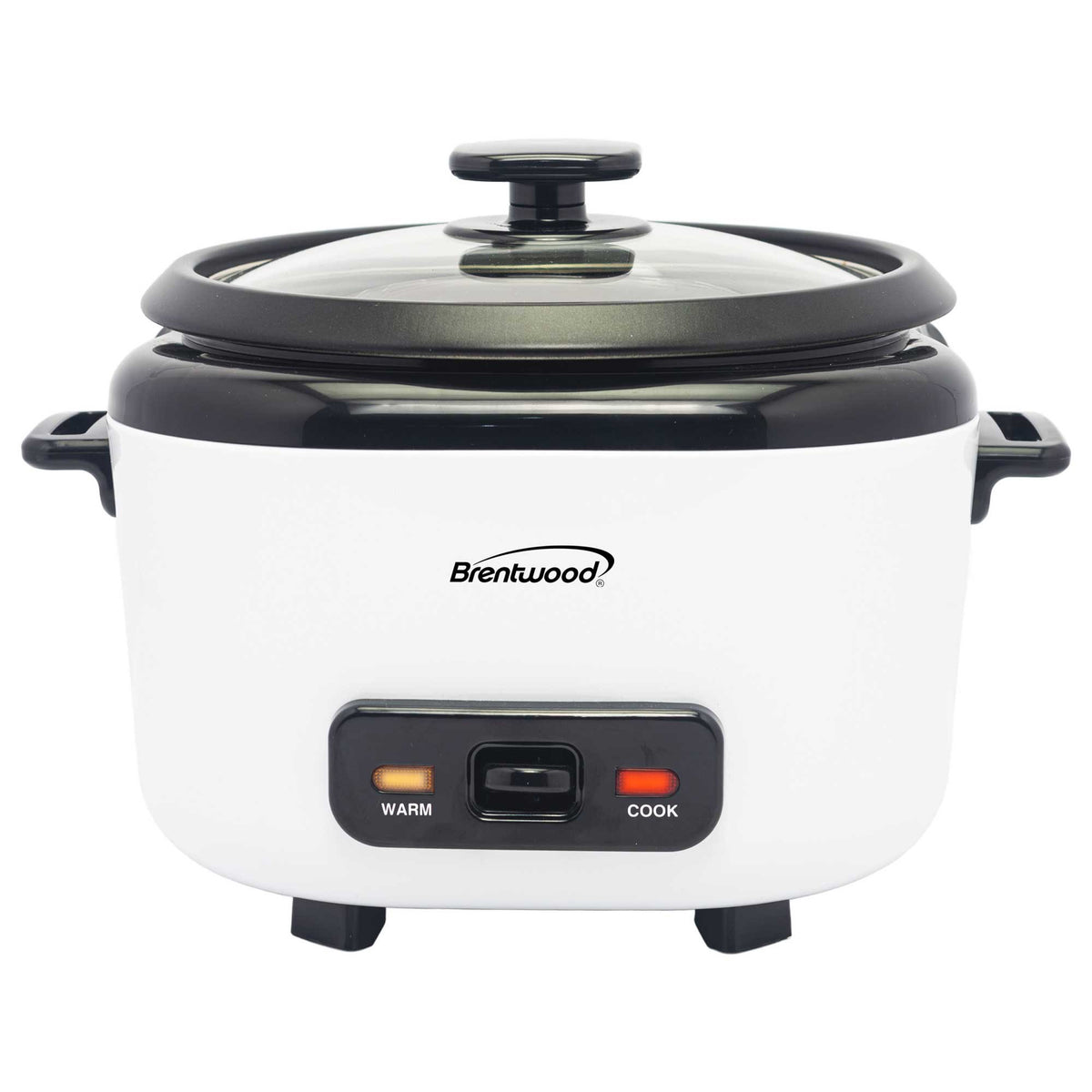 Brentwood 16-Cup Cooked / 8-Cup Uncooked Rice Cooker & Food Steamer  500W