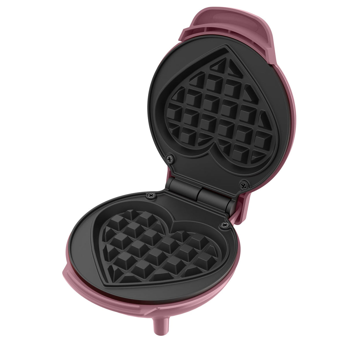 Brentwood 4-Inch Heart-Shaped Mini Waffle Maker  400W Non-Stick Waffle & Food Maker